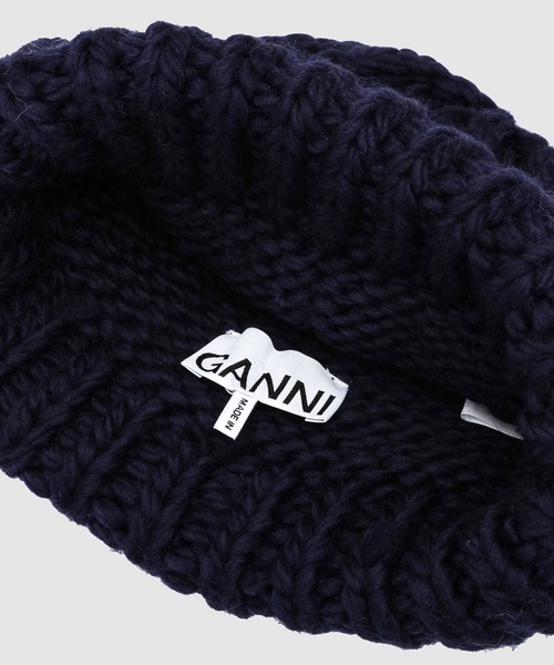 GANNI（ガニー）の「Graphic Wool Handknit Beanie（ニットキャップ/ビーニー・レディース・その他・ONESIZE）」の4枚目の写真
