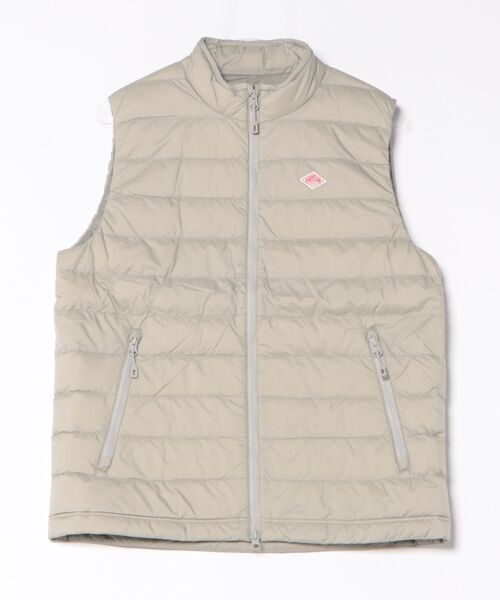 MEN'S NYLON TAFFETA MIDDLE DOWN STAND COLLAR VEST（その他アウター