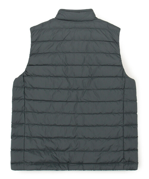 MEN'S NYLON TAFFETA MIDDLE DOWN STAND COLLAR VEST（その他アウター