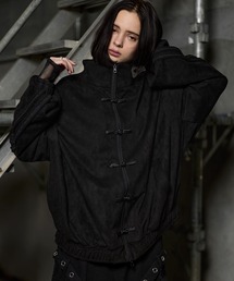 ERAR（エラー）の「【ERAR】フェイクスウェードサイドラインチャイナトラックジャケット（その他アウター・メンズ）」