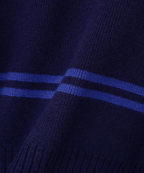 AULA AILA（アウラアイラ）の「AULA AILA/アウラアイラ/別注マルチボーダー2WAYニット（ニット/セーター・レディース・ブルー/ブラック・0）」の18枚目の写真