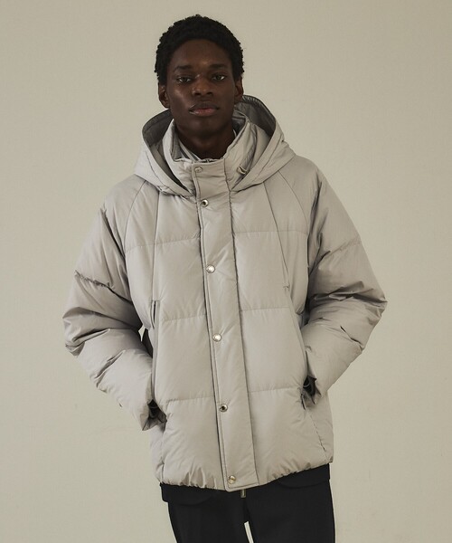 DESIGNWORKS（デザインワークス）の「【軽量 / 撥水】ショート ダウンジャケット（ダウンジャケット/コート・メンズ・ブラック/ライトグレー・46/48/50）」の4枚目の写真