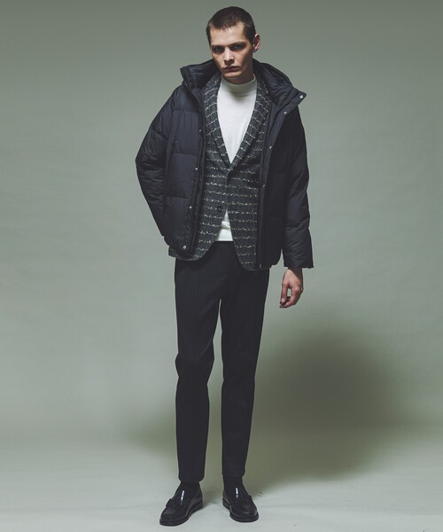 DESIGNWORKS（デザインワークス）の「【軽量 / 撥水】ショート ダウンジャケット（ダウンジャケット/コート・メンズ・ブラック/ライトグレー・46/48/50）」の8枚目の写真