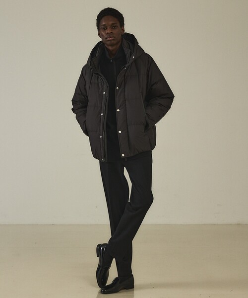 DESIGNWORKS（デザインワークス）の「【軽量 / 撥水】ショート ダウンジャケット（ダウンジャケット/コート・メンズ・ブラック/ライトグレー・46/48/50）」の22枚目の写真