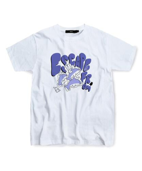 ESCAPEFROM（エスケープフロム）の「ライディングドルフィンTシャツホワイト（Tシャツ/カットソー・レディース・その他・MEDIUM/LARGE/SMALL）」の2枚目の写真