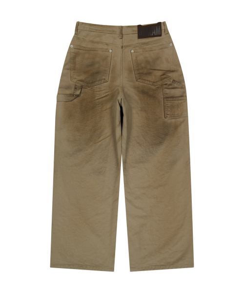AAKAM(アーカム)の「Dirty Washed Double Knee Cotton Pants (Beige)(その他パンツ・レディース・その他・1/2)」の3枚目の写真