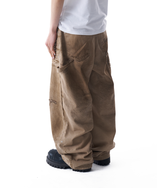 AAKAM(アーカム)の「Dirty Washed Double Knee Cotton Pants (Beige)(その他パンツ・レディース・その他・1/2)」の12枚目の写真