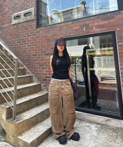 AAKAM(アーカム)の「Dirty Washed Double Knee Cotton Pants (Beige)(その他パンツ・レディース・その他・1/2)」の16枚目の写真