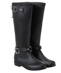 CNVS（ベティ ブープ）の「ベティブープ ハートチャーム ベルト付き レインブーツ_ブラック（レインシューズ）」