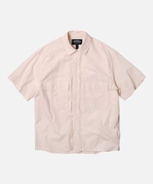 PAPER COTTON TRUCKER HALF SHIRT _ ASH PINK