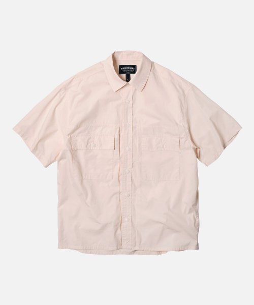 FRIZMWORKS(フリズムワークス)の「PAPER COTTON TRUCKER HALF SHIRT _ ASH PINK(シャツ/ブラウス・レディース・その他・MEDIUM/LARGE)」の1枚目の写真
