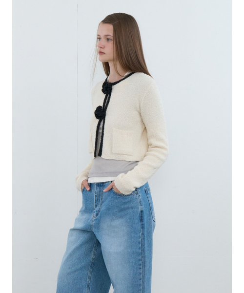 Kijun(キジュン)の「Crochet Knit Jacket Ivory(カーディガン/ボレロ・レディース・その他・SMALL/MEDIUM)」の8枚目の写真