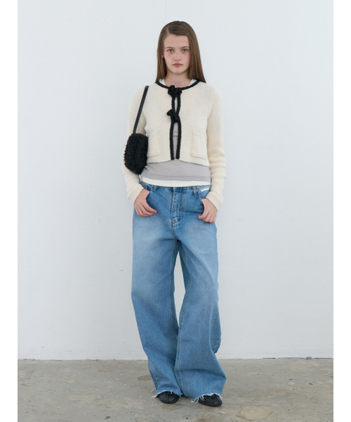Kijun(キジュン)の「Crochet Knit Jacket Ivory(カーディガン/ボレロ・レディース・その他・SMALL/MEDIUM)」の6枚目の写真