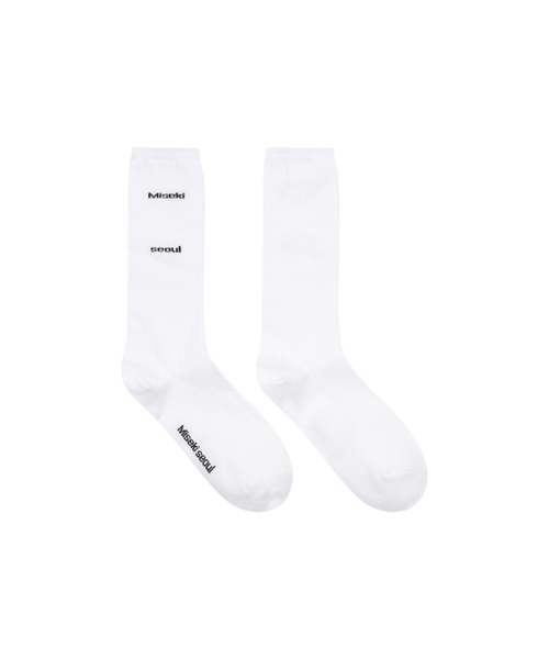 Miseki SEOUL(ミセキソウル)の「Misekiseoul classic socks WHITE(ソックス/靴下・レディース・その他・OS)」の2枚目の写真