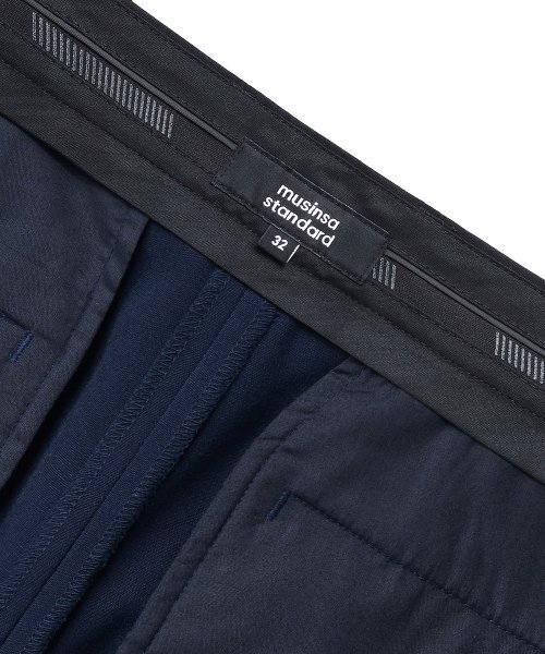 MUSINSA STANDARD（ムシンサスタンダード）の「軽量隠しバンディングハーフスラックス[ディープブルー]（スラックス・メンズ・その他・29/40/26/27/28）」の6枚目の写真