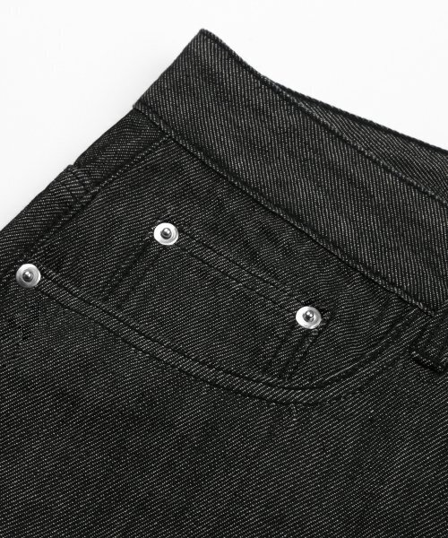 TRILLION(トリリオン)の「(夏生地)バイオストーンウォッシングサマークールワイドデニムパンツ(SUMMER BLACK)(デニムパンツ・レディース・その他・SMALL/MEDIUM/LARGE/X-LARGE)」の6枚目の写真