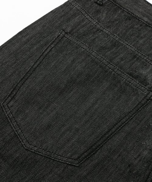TRILLION(トリリオン)の「(夏生地)バイオストーンウォッシングサマークールワイドデニムパンツ(SUMMER BLACK)(デニムパンツ・レディース・その他・SMALL/MEDIUM/LARGE/X-LARGE)」の7枚目の写真