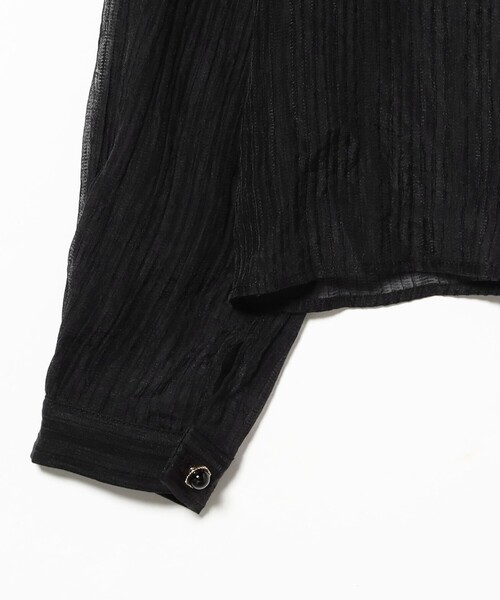 Sister Jane（シスタージェーン）の「sister jane /Kelly Ruffle Blouse（シャツ/ブラウス・レディース・ブラック・SMALL）」の4枚目の写真