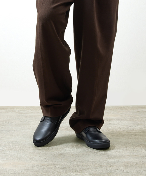 PADRONE（パドローネ）の「PADRONE パドローネ / Ex. FRONT GORE SHOES 別注クロームレザーフロントゴアシューズ / PA7043-2003（スニーカー・メンズ・ブラック・40/41/42）」の2枚目の写真