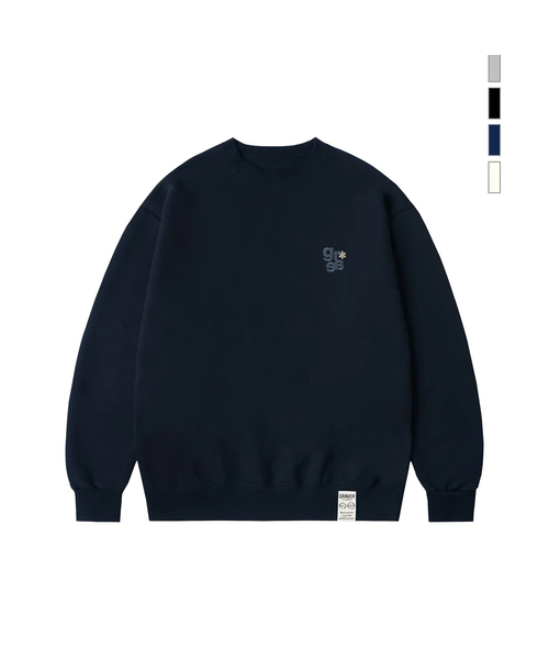 GRAVER（グレーバー）の「[ユニセックス]GRAE-S刺繍スウェット_4カラー（スウェット・レディース・ブラック/クリーム/杢グレー/ネイビー・SMALL/MEDIUM/LARGE）」の4枚目の写真