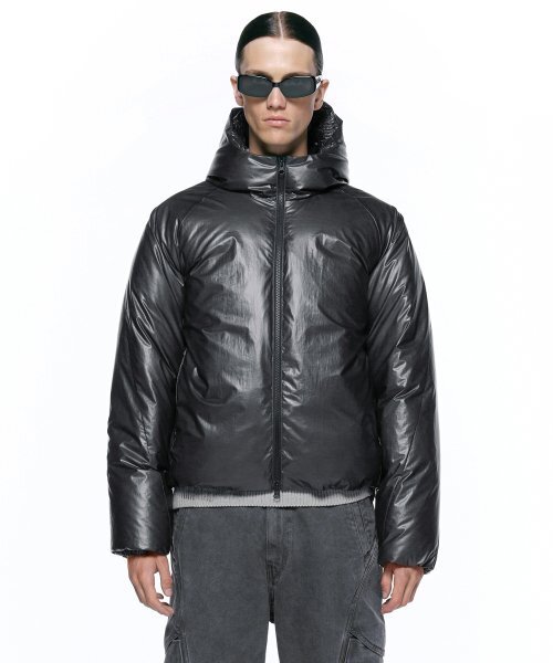 ヒートリアクティブグースダウンジャケット ブラック（ダウン