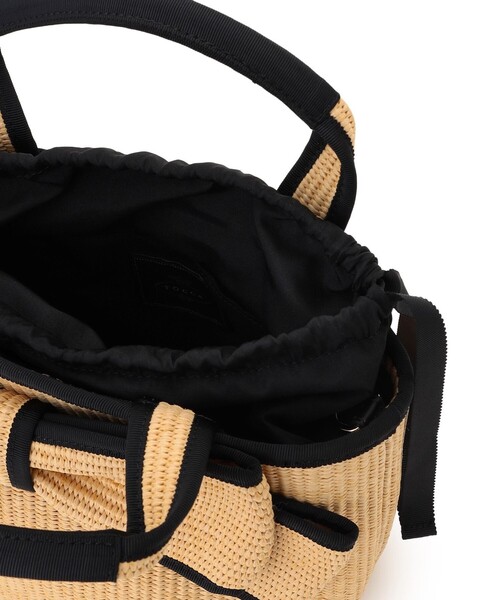 TOCCA(トッカ)の「BIG RIBBON SUMMER POCHETTE かごバッグ(かごバッグ・レディース・ベージュ系/ブラック系・F)」の15枚目の写真