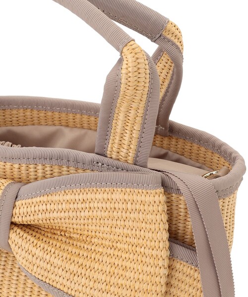 TOCCA(トッカ)の「BIG RIBBON SUMMER POCHETTE かごバッグ(かごバッグ・レディース・ベージュ系/ブラック系・F)」の19枚目の写真
