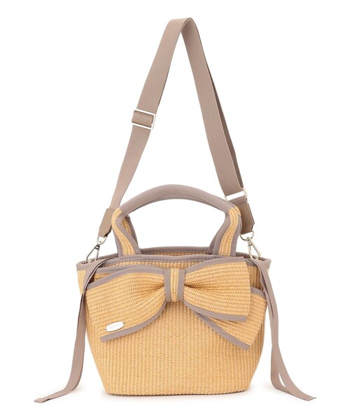 TOCCA(トッカ)の「BIG RIBBON SUMMER POCHETTE かごバッグ(かごバッグ・レディース・ベージュ系/ブラック系・F)」の20枚目の写真
