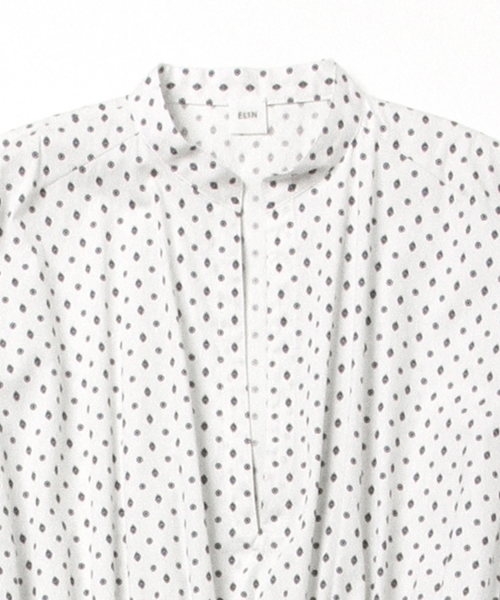 ELIN（エリン）の「ELIN / プリント カフタン ワンピース（ワンピース・レディース・ホワイト・ONE SIZE）」の4枚目の写真