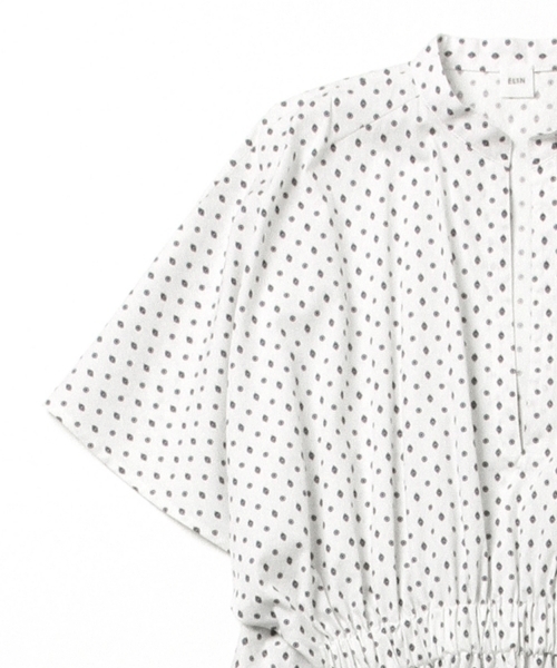 ELIN（エリン）の「ELIN / プリント カフタン ワンピース（ワンピース・レディース・ホワイト・ONE SIZE）」の5枚目の写真