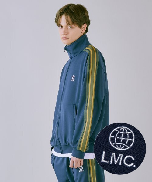 LMCの「SIDE STRIPED JERSEY TRACK TOP navy(ナイロンジャケット・レディース・その他・LARGE)」の1枚目の写真
