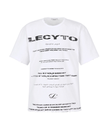 LECYTO（レシト）の「Destroyed Oversized Logo T-Shirt_[White]（Tシャツ/カットソー）」