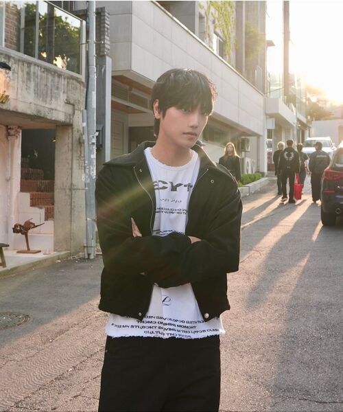 LECYTO（レシト）の「Destroyed Oversized Logo T-Shirt_[White]（Tシャツ/カットソー・メンズ・ホワイト・ONE SIZE）」の6枚目の写真