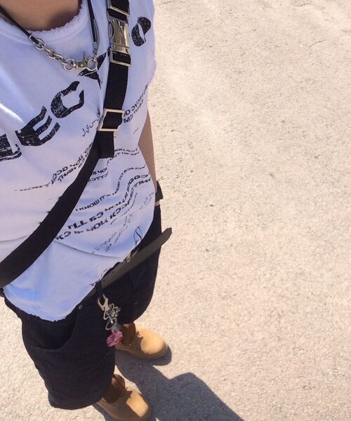 LECYTO（レシト）の「Destroyed Oversized Logo T-Shirt_[White]（Tシャツ/カットソー・メンズ・ホワイト・ONE SIZE）」の11枚目の写真