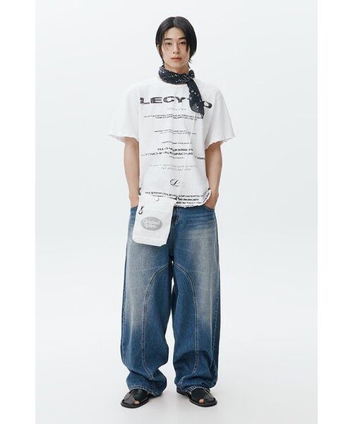 LECYTO（レシト）の「Destroyed Oversized Logo T-Shirt_[White]（Tシャツ/カットソー・メンズ・ホワイト・ONE SIZE）」の8枚目の写真