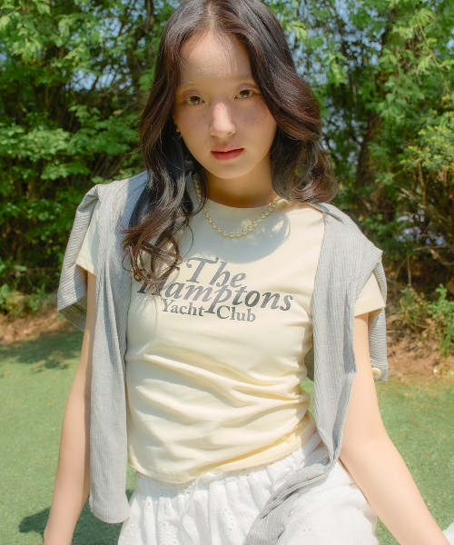 SALON DE YOHN(サロンドヨーン)の「Hampton Yacht Club Crop T_ Lemon(Tシャツ/カットソー・レディース・その他・SMALL/MEDIUM)」の3枚目の写真