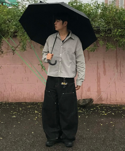 JUAN HOMME(ジュアンオム)の「クロップフィットチェックシャツ(アイボリー)(シャツ/ブラウス・メンズ・その他・MEDIUM/LARGE)」の3枚目の写真