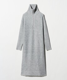 A DAY IN THE LIFE UNITED ARROWS（アデイインザライフユナイテッドアローズ）の「ハーフジップ ニットワンピース ライトグレー ‐ウォッシャブル‐＜A DAY IN THE LIFE＞（ワンピース）」