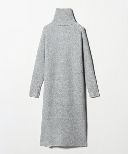 A DAY IN THE LIFE UNITED ARROWS(アデイインザライフユナイテッドアローズ)の「ハーフジップ ニットワンピース ライトグレー ‐ウォッシャブル‐<A DAY IN THE LIFE>(ワンピース・レディース・ライトグレー・FREE)」の8枚目の写真