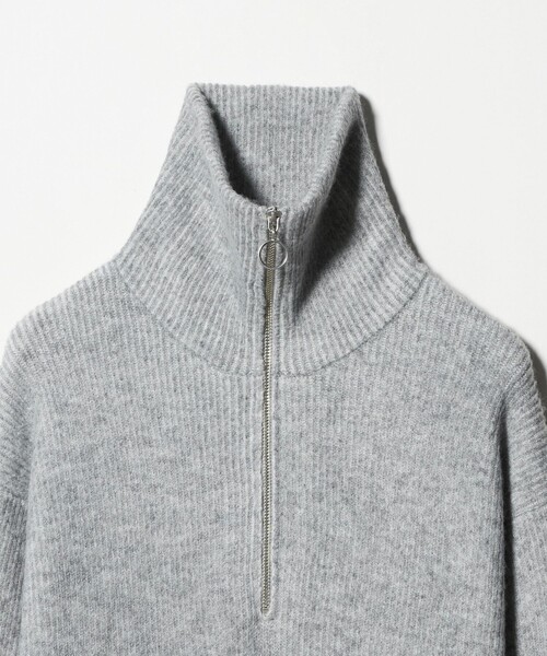 A DAY IN THE LIFE UNITED ARROWS(アデイインザライフユナイテッドアローズ)の「ハーフジップ ニットワンピース ライトグレー ‐ウォッシャブル‐<A DAY IN THE LIFE>(ワンピース・レディース・ライトグレー・FREE)」の9枚目の写真