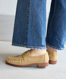 LE TALON | レザーギャザーローファー(ローファー)