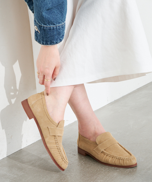 LE TALON（ルタロン）の「レザーギャザーローファー（ローファー・レディース・ベージュ/ブラック系その他・25cm/24.5cm/24cm/23.5cm/23cm/22.5cm/22cm）」の20枚目の写真