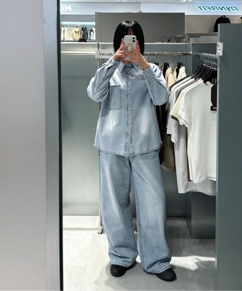 INSILENCE WOMEN（インサイレンスウーマン）の「アイスデニムシャツ ライトブルー（シャツ/ブラウス・レディース・その他・SMALL/MEDIUM）」の6枚目の写真