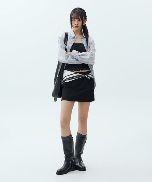 INSILENCE WOMEN（インサイレンスウーマン）の「アイスデニムシャツ ライトブルー（シャツ/ブラウス・レディース・その他・SMALL/MEDIUM）」の9枚目の写真