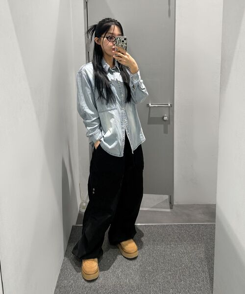 INSILENCE WOMEN（インサイレンスウーマン）の「アイスデニムシャツ ライトブルー（シャツ/ブラウス・レディース・その他・SMALL/MEDIUM）」の12枚目の写真