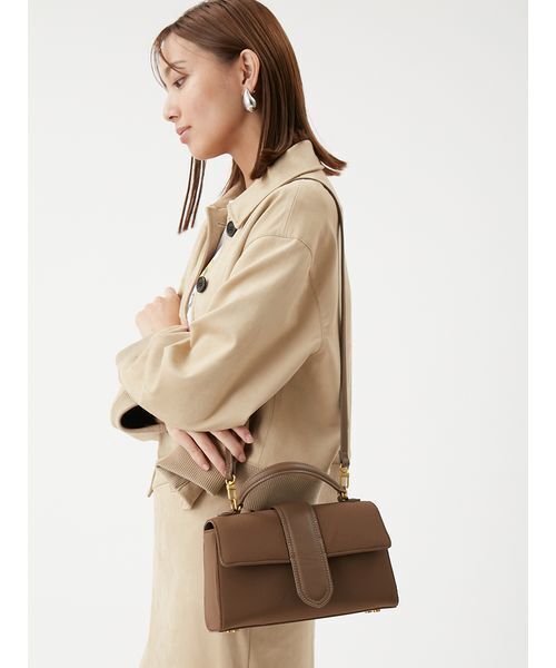 Mila Owen（ミラオーウェン）の「ショルダー付きハンドバッグ（ショルダーバッグ・レディース・モカ/ブラック/その他・F）」の22枚目の写真