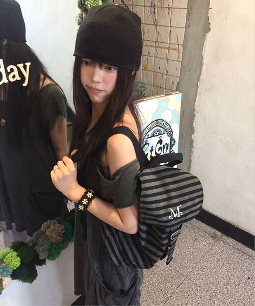 MUCENT（ムセント）の「ミュートストライプミニバックパック 男女共用