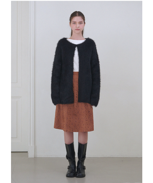 MICANE(ミケーネ)の「ジャキー スエード ミディスカート(スカート・レディース・ブラウン/ブラック・SMALL/X-SMALL/XX-LARGE/X-LARGE/LARGE/MEDIUM)」の14枚目の写真