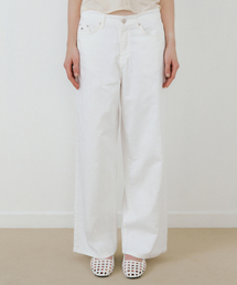 LETTERA（レッテラ）の「White Basic Denim_White（デニムパンツ）」