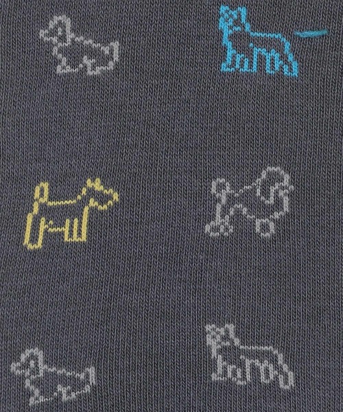 Paul Smith（ポールスミス）の「“Sketch Dogs” ショートソックス【160651 SN】（ソックス/靴下・メンズ・ブラック/ダークグレー/ネイビー・25-27）」の5枚目の写真